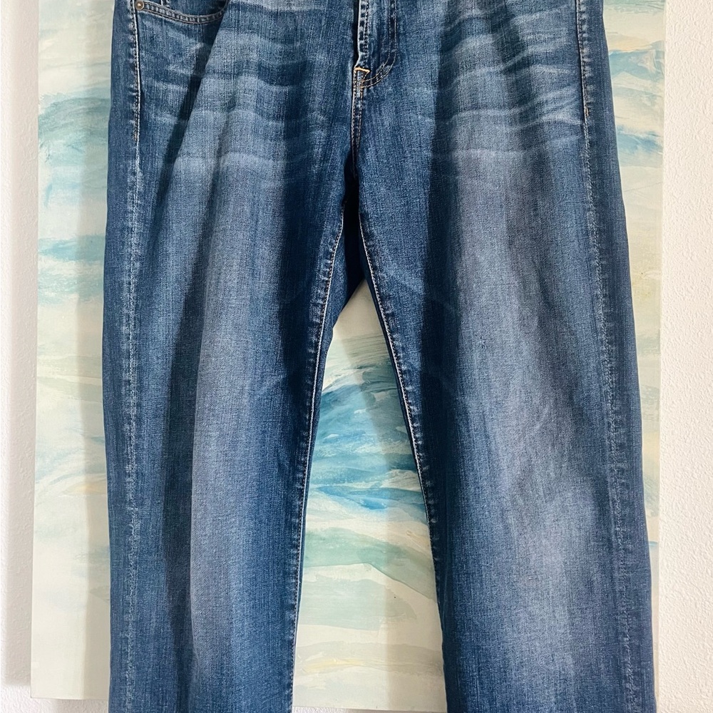 7 For All Mankind The Standard Blue Straight Jeans